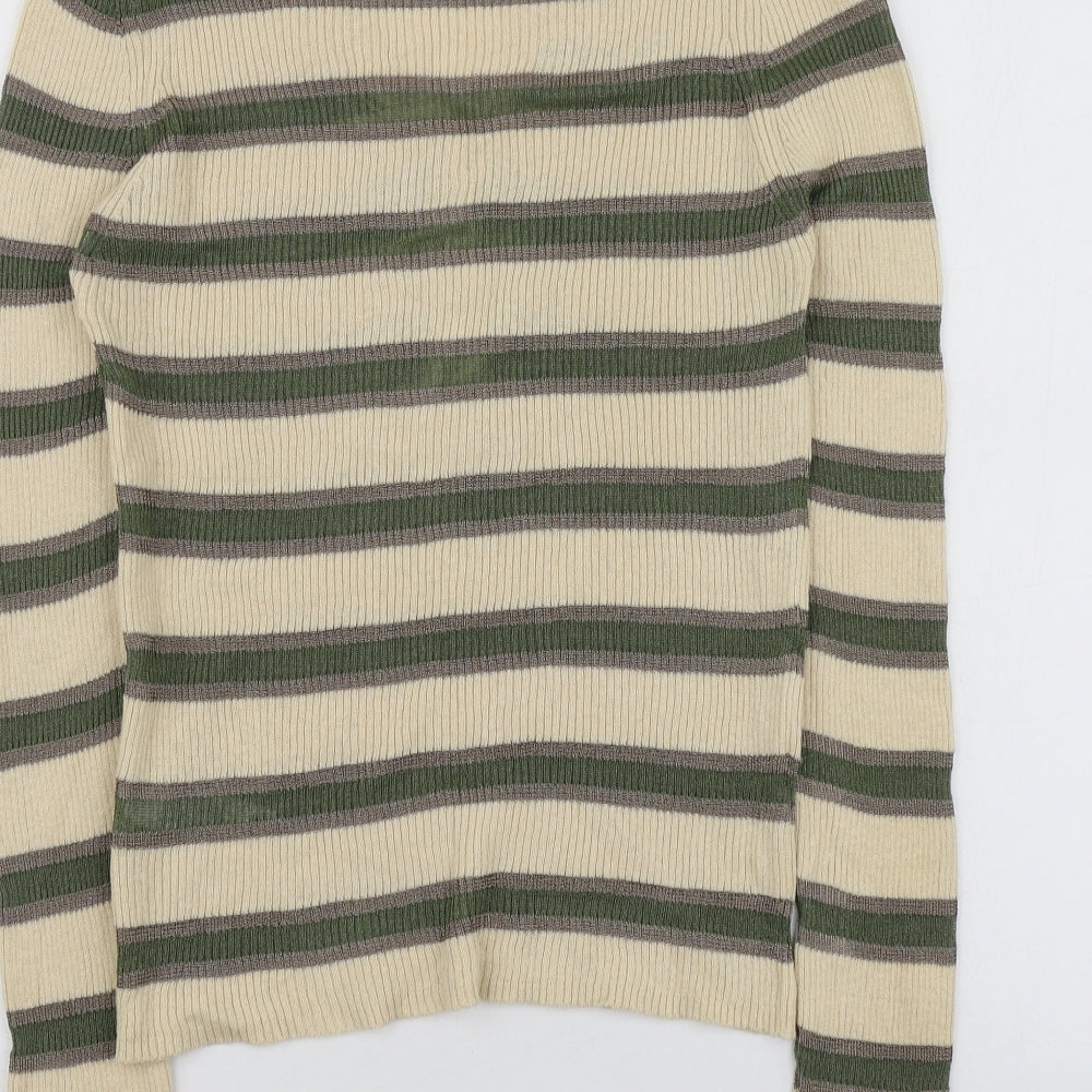 Womens UK Size 12 Per Una Beige Pullover Jumper