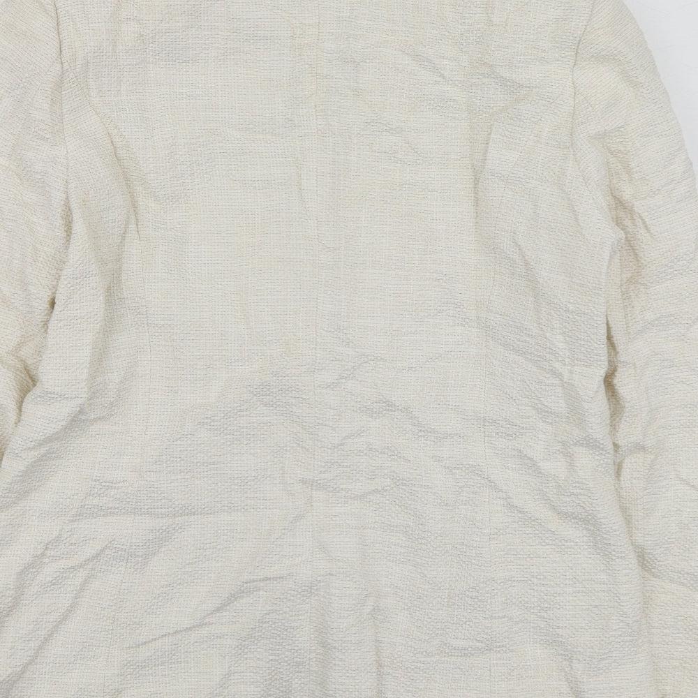 Hongo Womens Ivory Cotton Jacket Suit Jacket Size 42