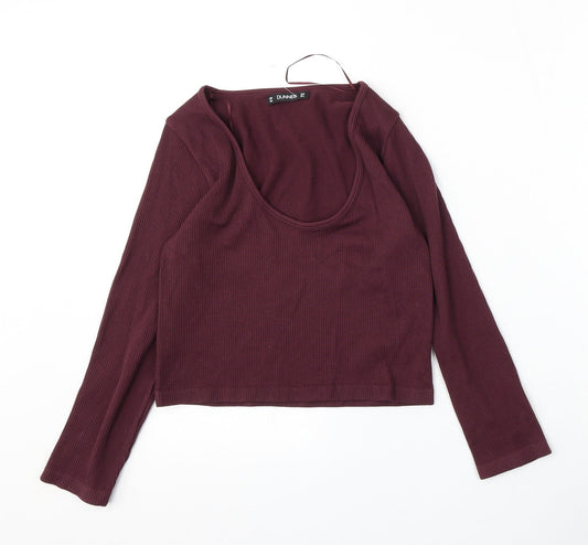 Womens UK Size M Dunnes Stores Purple Pullover Jumper