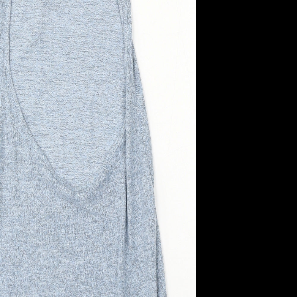 SheIn Womens Blue Elastane Pencil Dress Size S Round Neck