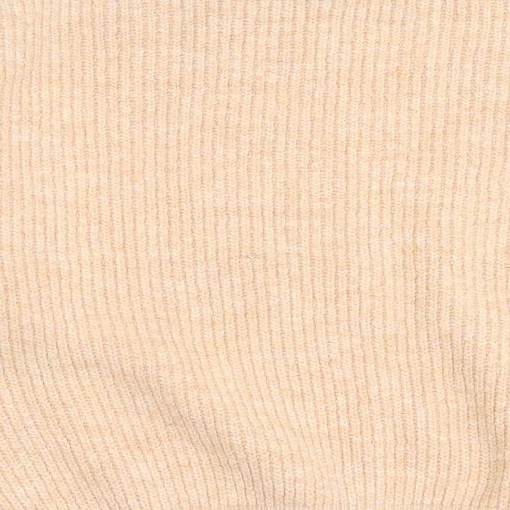 Primark Womens Orange Crew Neck Acrylic Pullover Jumper Size XL