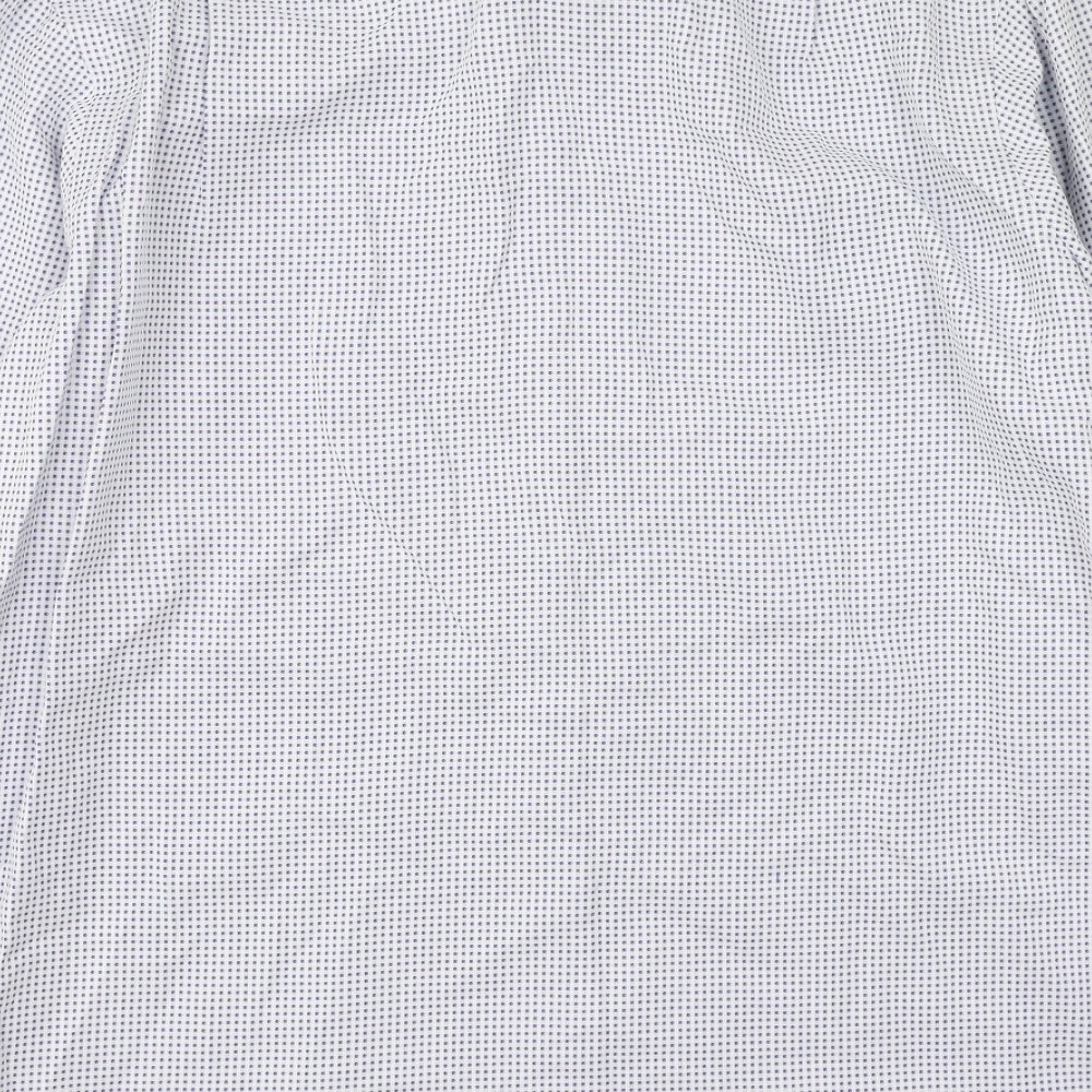 Mens UK Size 42 Charles Tyrwhitt Blue Button-Up Long Sleeve Casual Shirt