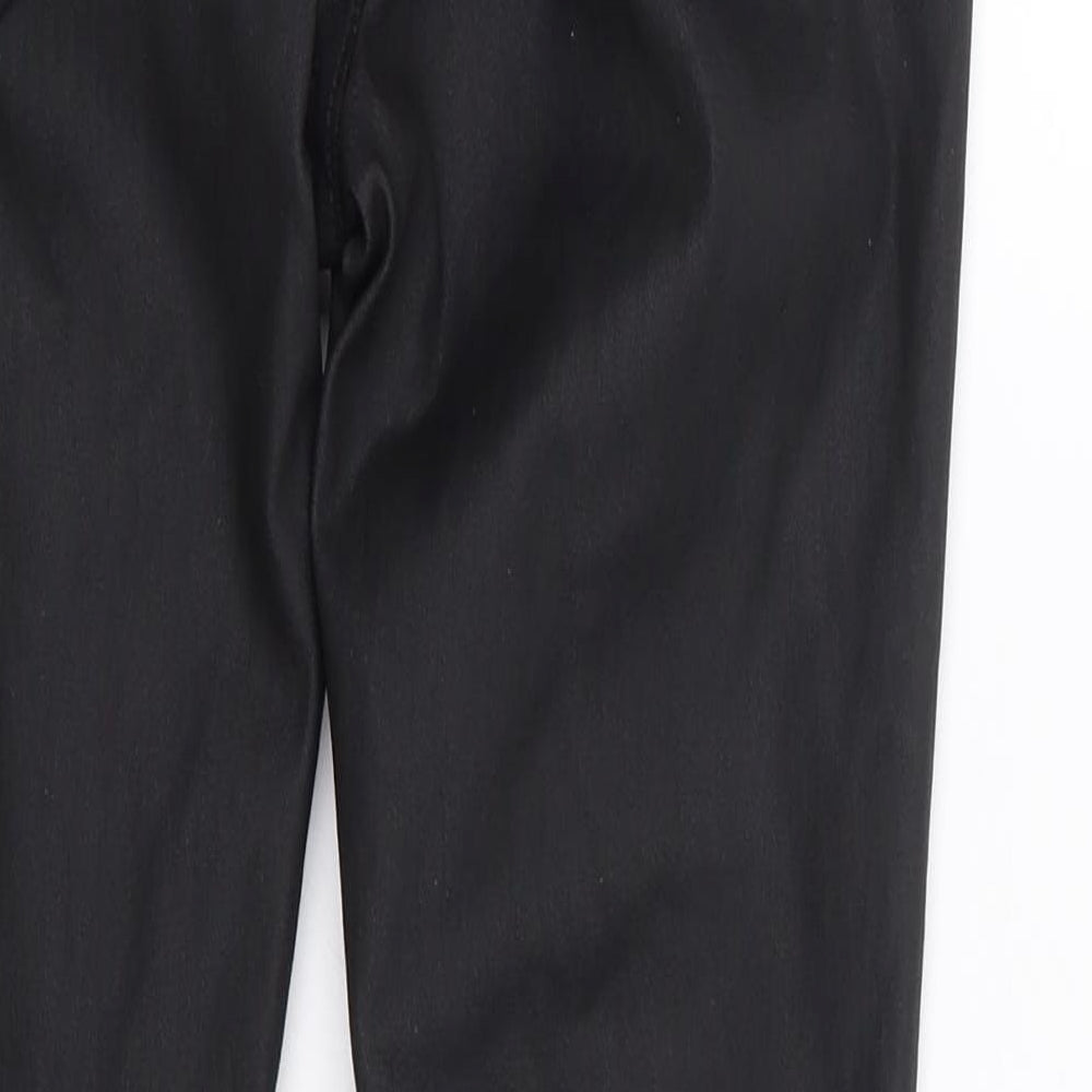 New Look Womens Black Viscose Trousers Size 10 L25 in Regular Zip - Lift & Shape