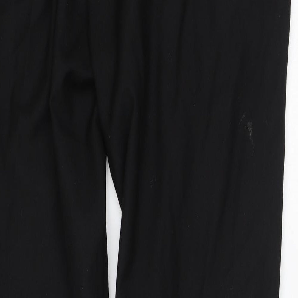 Preworn Mens Black Polyester Trousers Size 2XL L31 in Regular
