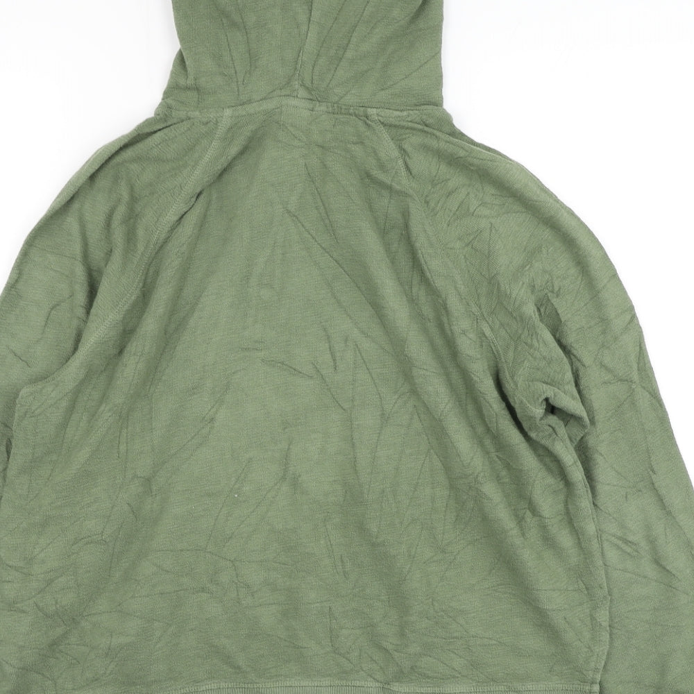 H&M Womens Green Cotton Pullover Hoodie Size XS Pullover