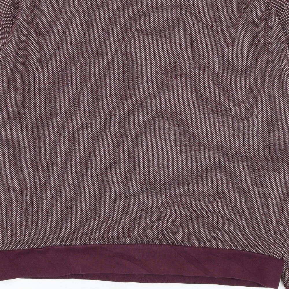 Topman Mens Purple Polyester Pullover Sweatshirt Size S