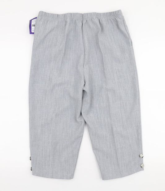 Autonomy Womens Grey Polyester Trousers Size M L20 in Regular