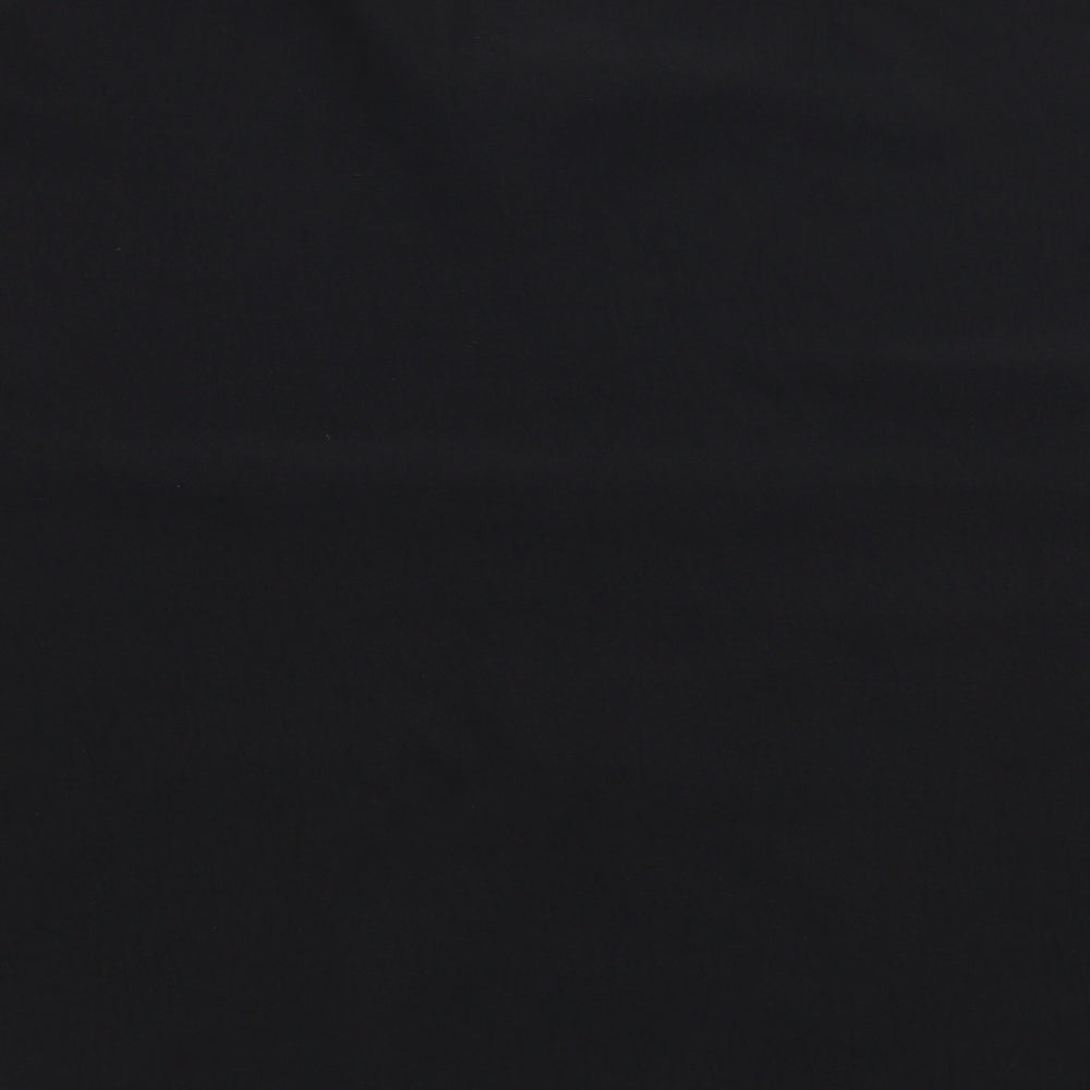 Primark Womens Black Polyester Basic Blouse Size 14 V-Neck