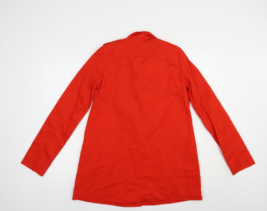 La Redoute Womens Red Pea Coat Coat Size 6 Button