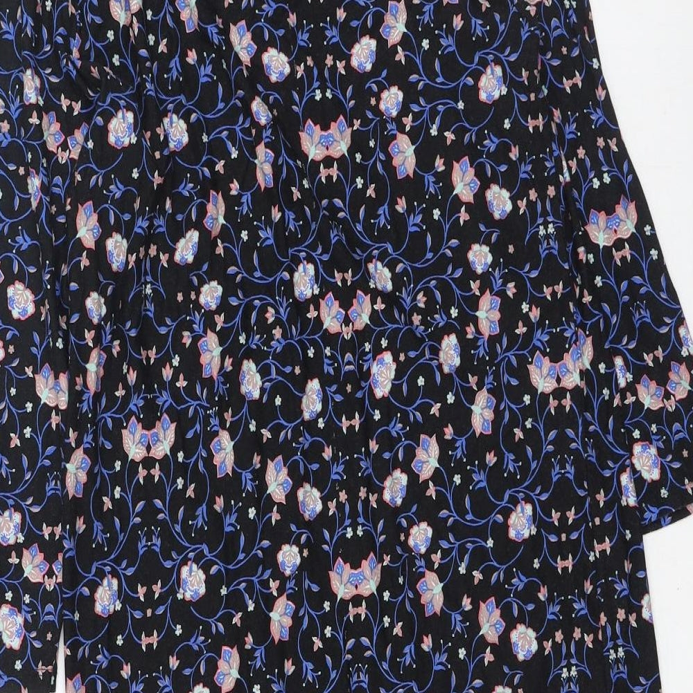 George Womens Multicoloured Floral Viscose Ball Gown Size 8 Round Neck