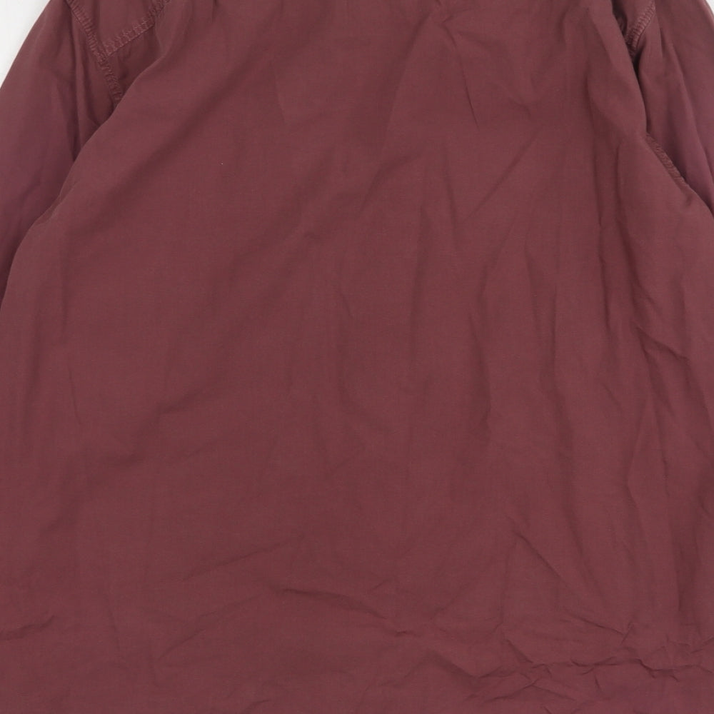 Mens UK Size L Gap Purple Button-Up Long Sleeve Casual Shirt
