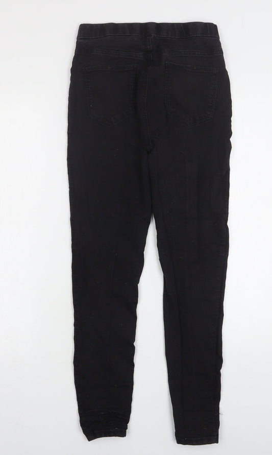 Matalan Womens Black Cotton Jegging Jeans Size 8 L26 in Regular