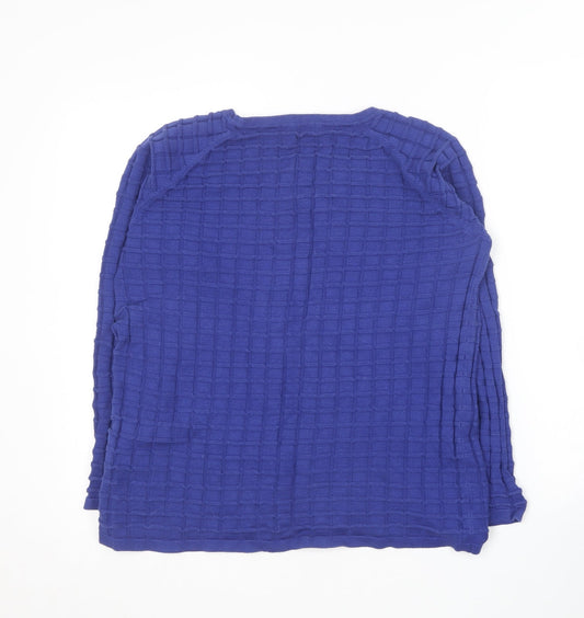 Womens UK Size L ESMARA Blue Pullover Jumper