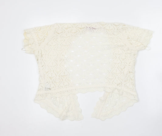 Womens UK Size 14 Per Una Ivory Cardigan Jumper