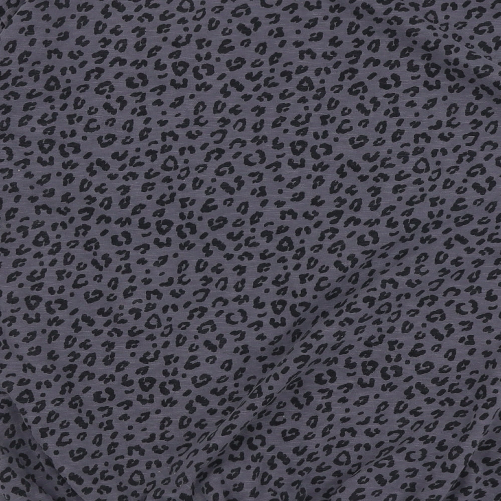 NEXT Girls Grey Animal Print 100% Cotton Pullover Sweatshirt Size 11 Years Pullover