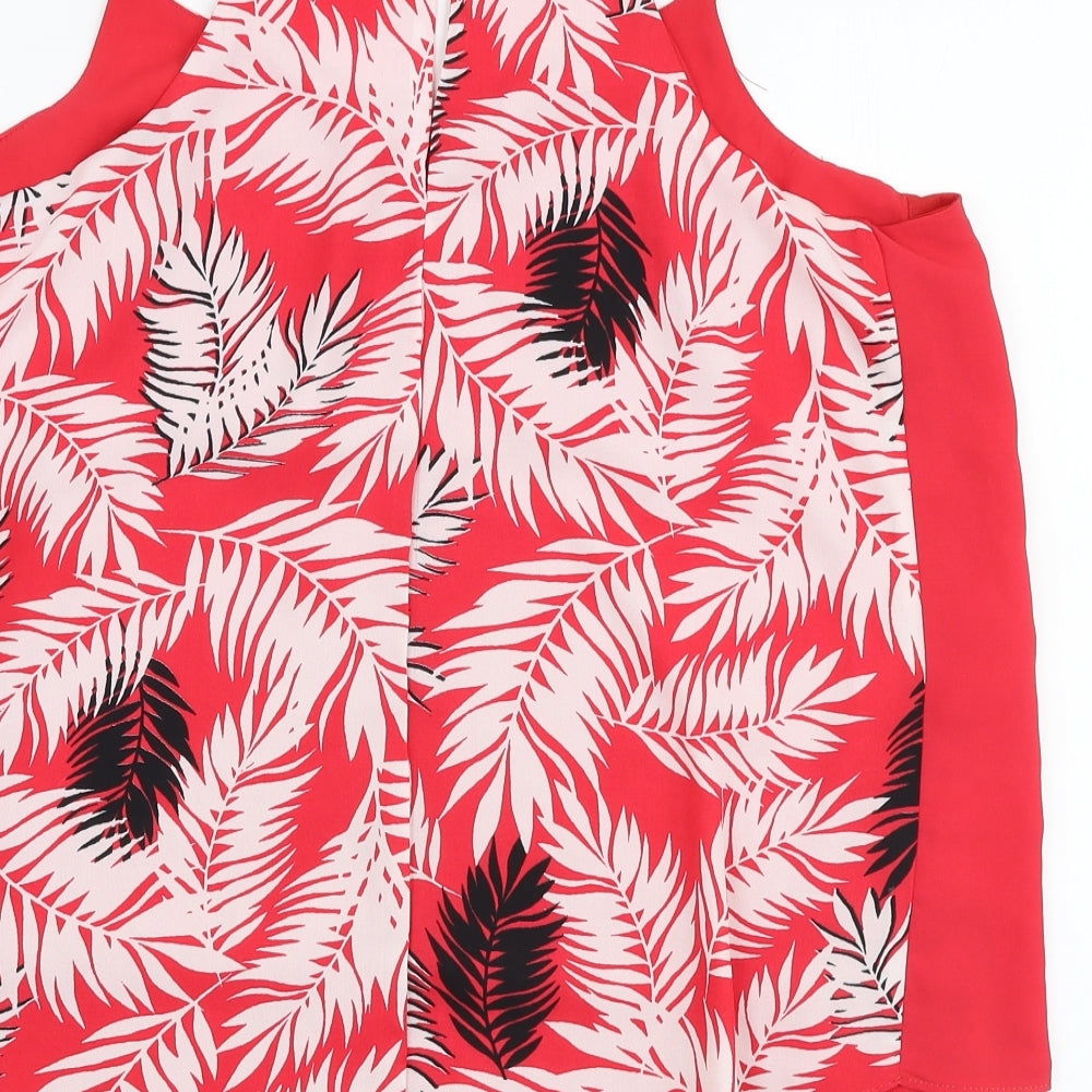 George Womens Multicoloured Floral Polyester Camisole Blouse Size L V-Neck