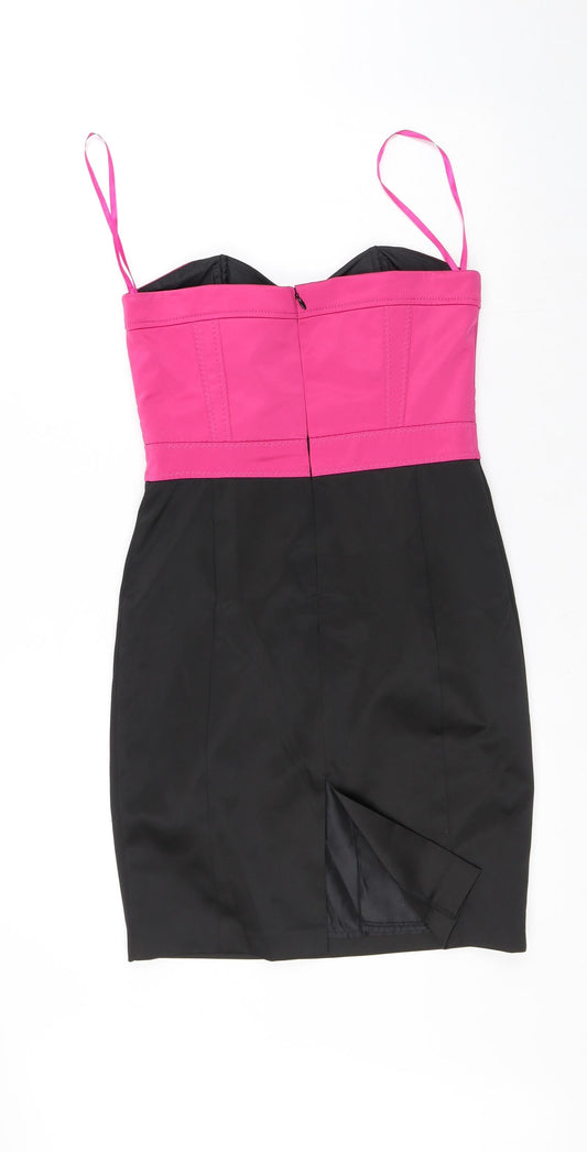 South Womens Pink Polyester A-Line Size 10 Sweetheart