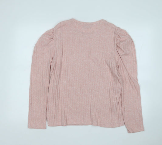Womens UK Size 16 Papaya Pink Pullover Jumper
