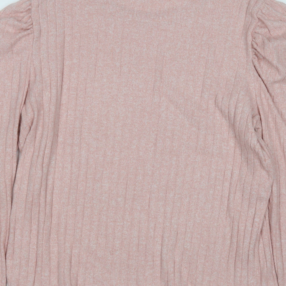 Womens UK Size 16 Papaya Pink Pullover Jumper