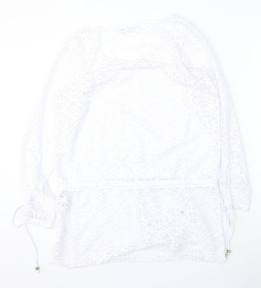 Womens UK Size 12 NEXT White Pullover Jumper