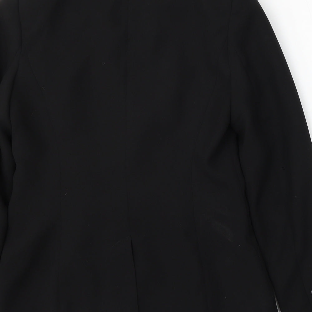 Womens UK Size 10 Papaya Regular Black Suit