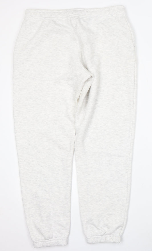Primark Womens Grey Cotton Jogger Trousers Size M L31 in Regular