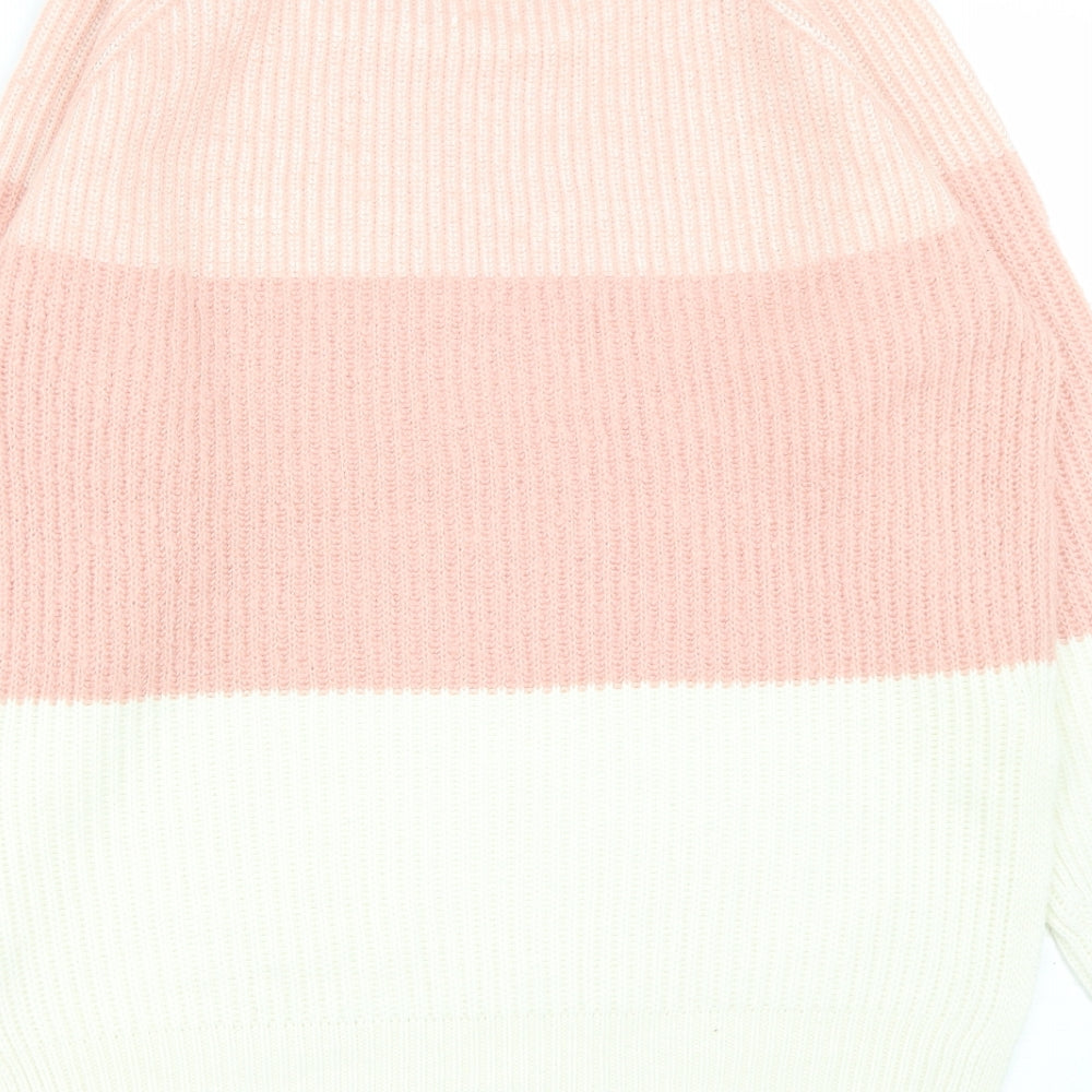 Womens UK Size 12 Preworn Pink Pullover Jumper