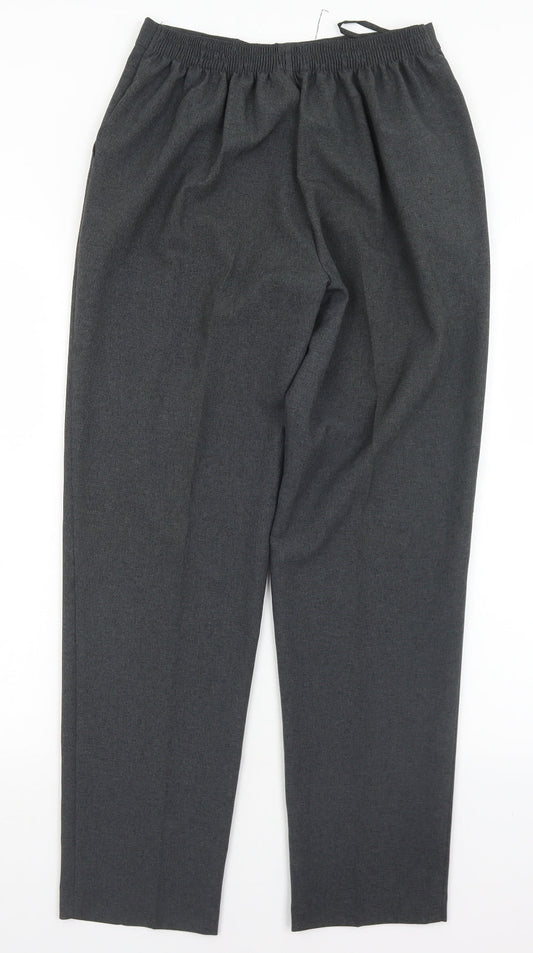 Womens UK Size 12 Mia Moda Regular Fit Grey Trousers