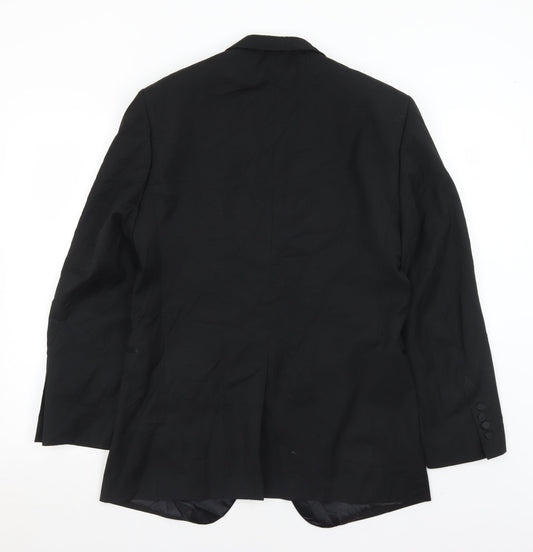 Taylor & Wright Mens Black Polyester Jacket Suit Jacket Size 38