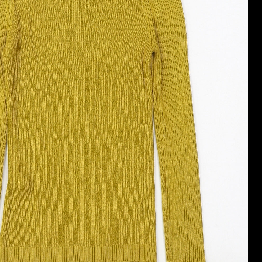 Womens UK Size 10 Topshop Yellow Pullover Jumper