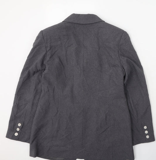 Classics Womens Grey Trench Coat Coatigan Size 12