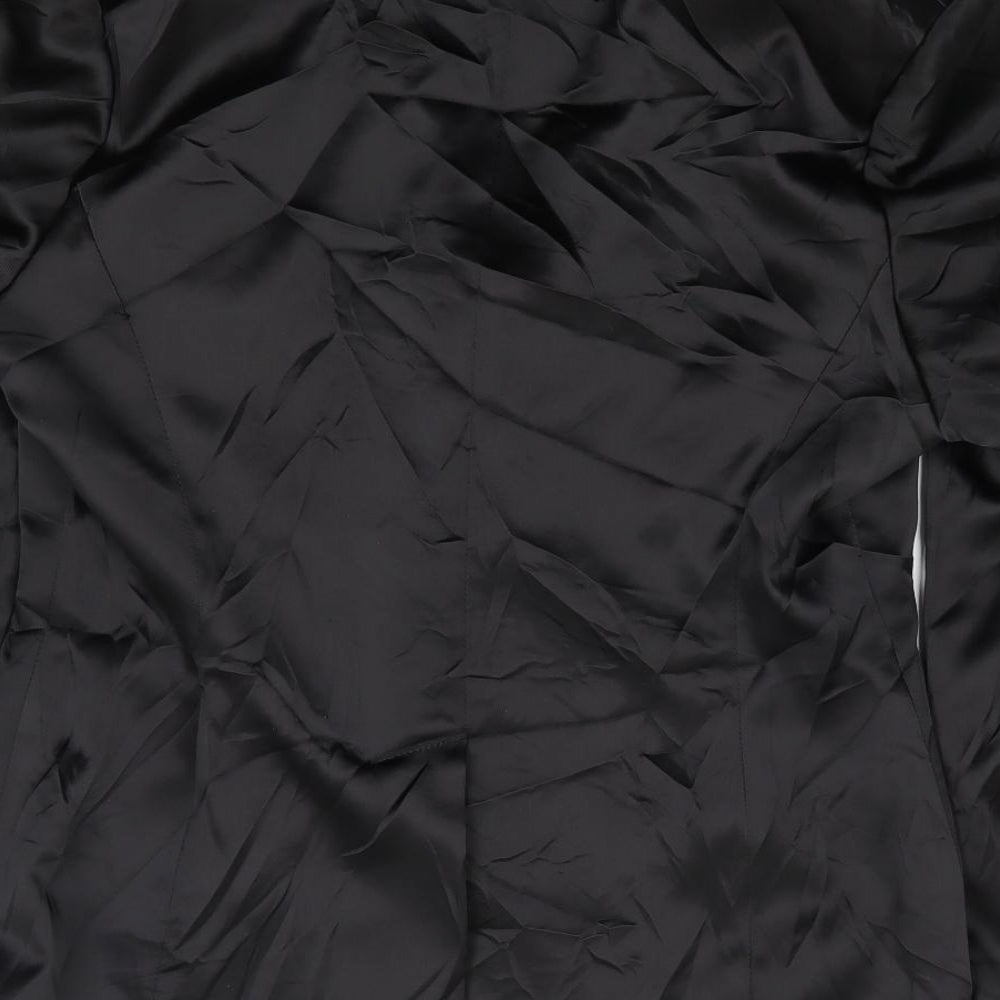 Select Womens Black  Polyester Jacket Blazer Size 12