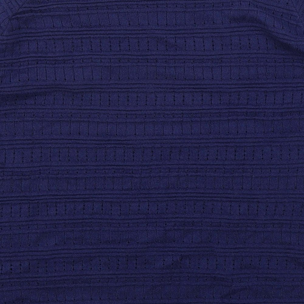 Womens UK Size L Mia Moda Blue Pullover Jumper