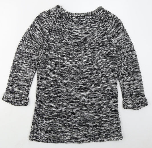 F&F Womens Grey Round Neck Acrylic Pullover Jumper Size 12