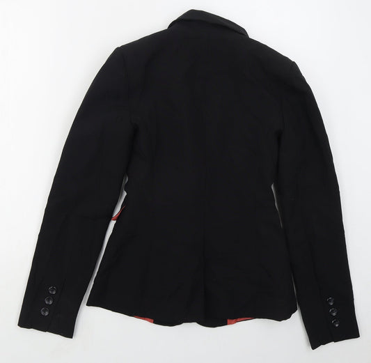 Atmosphere Womens Black Polyester Jacket Suit Jacket Size 8