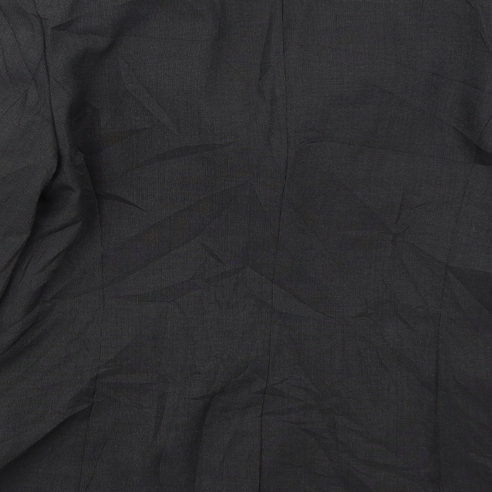 BHS Womens Grey Polyester Jacket Suit Jacket Size 14