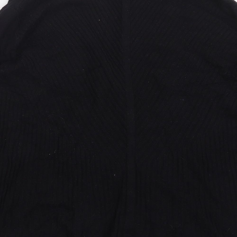 George Womens Black V-Neck Acrylic Cardigan Jumper Size 14