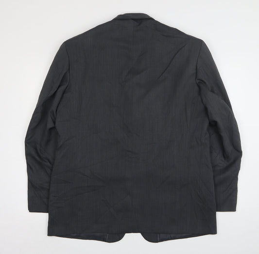 Armando Mens Grey Polyester Jacket Suit Jacket Size 44