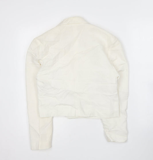 Hamells Womens White Jacket Blazer Size 12