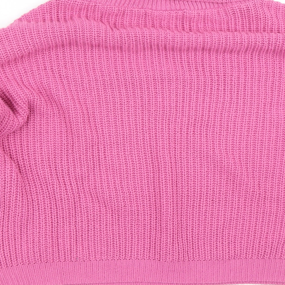 Womens UK Size 10 In the Style Pink Pullover Jumper