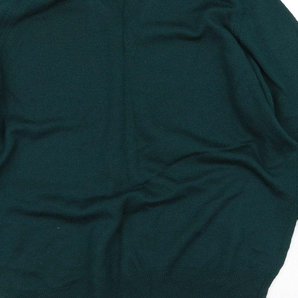 Mens UK Size S Preworn Green Pullover Sweatshirt