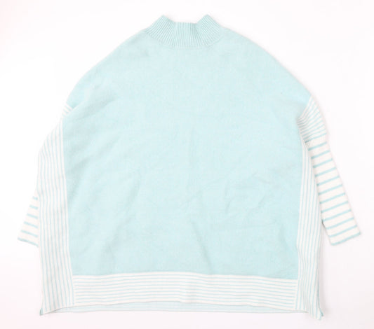 TU Womens Blue Round Neck Polyester Pullover Jumper Size L