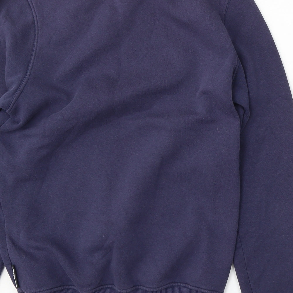 BCK & HRSY Mens Blue Cotton Pullover Sweatshirt Size S