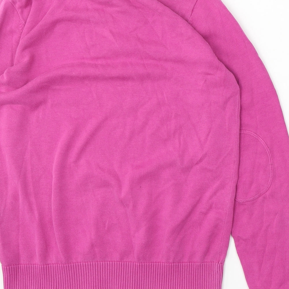 NEXT Girls Purple Round Neck Cotton Pullover Jumper Size 14 Years