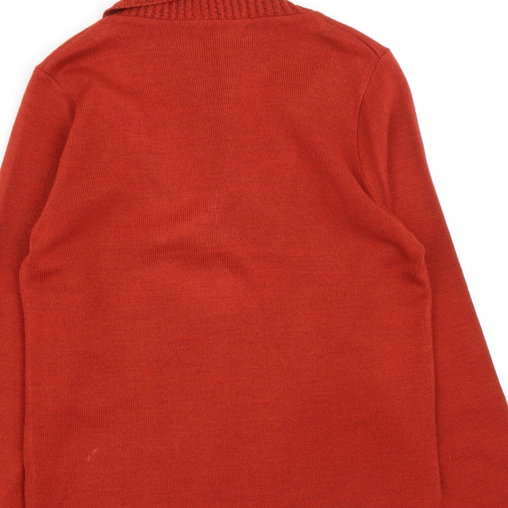 Womens UK Size S Me Brown Pullover Jumper