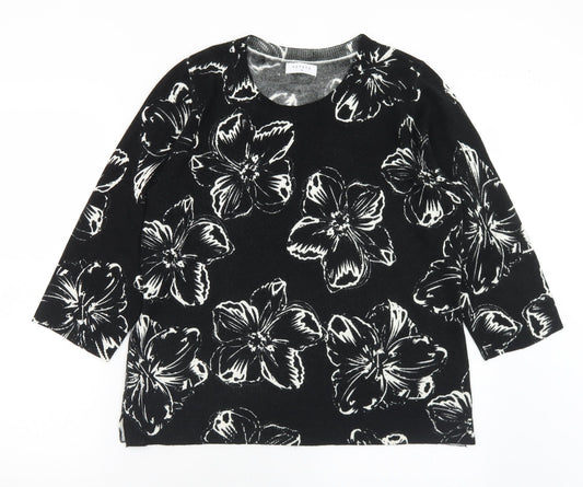 Womens UK Size 14 Matalan Black Pullover Jumper