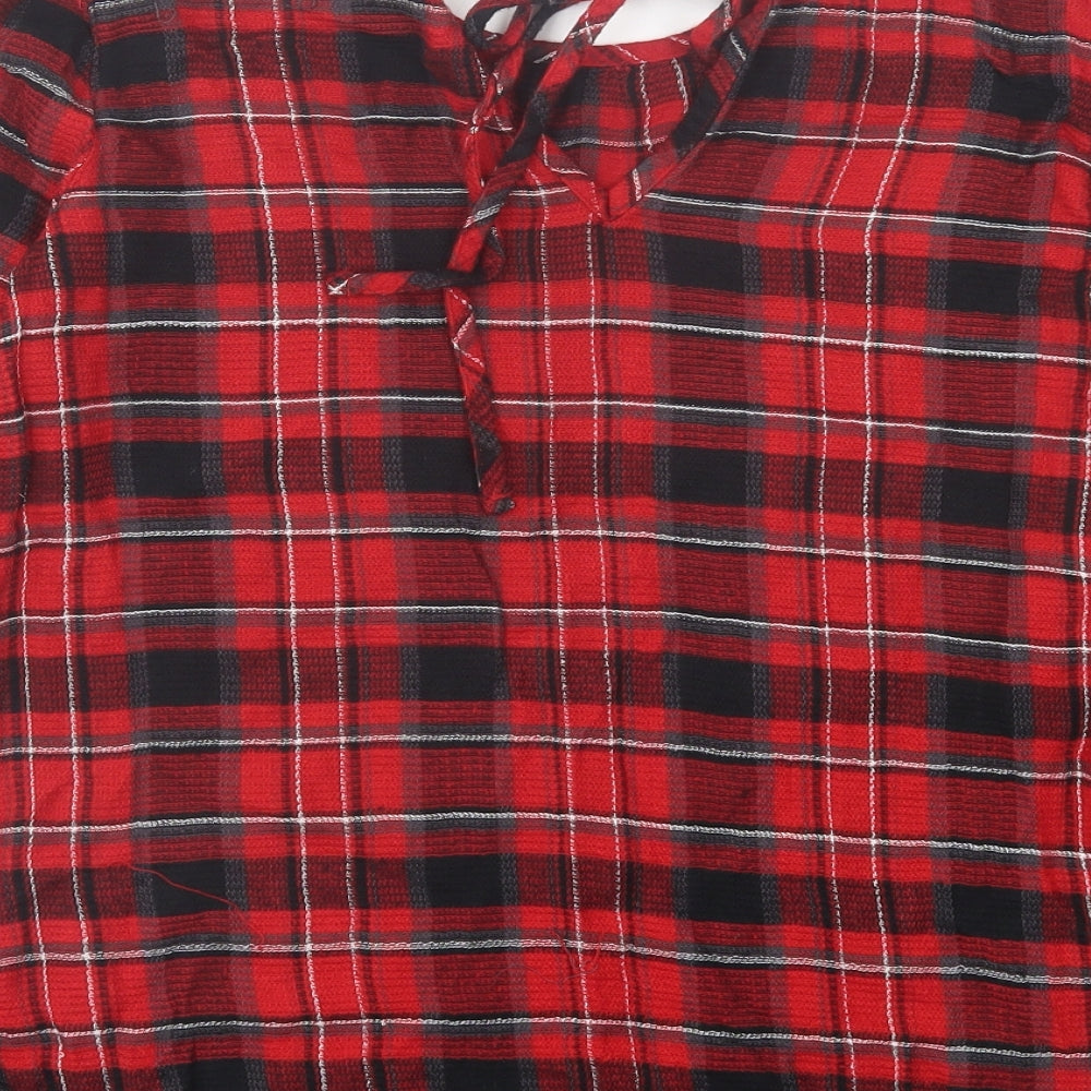 Womens UK Size 8 NEXT Red Basic T-Shirt