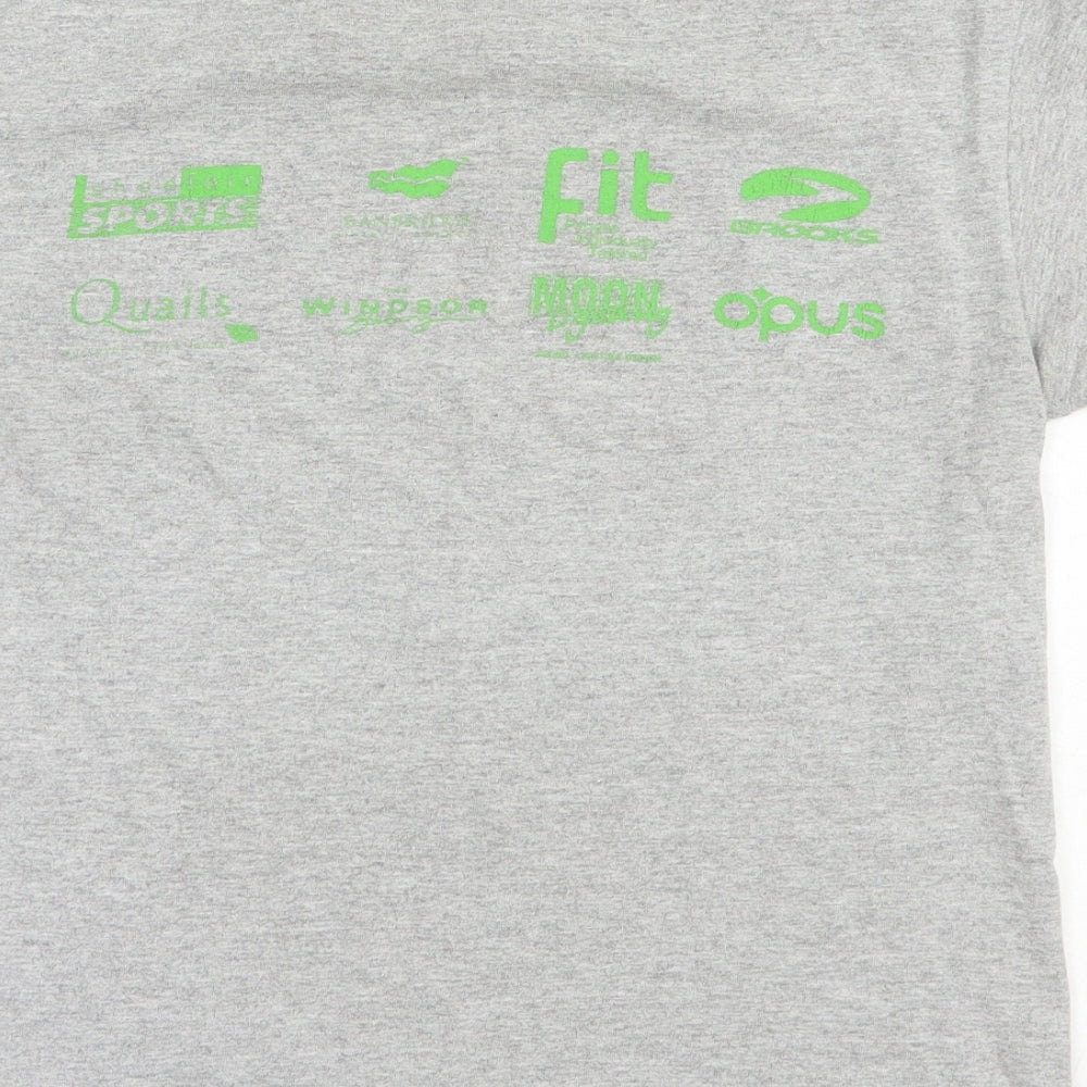 Womens UK Size M Gildan Grey Basic T-Shirt