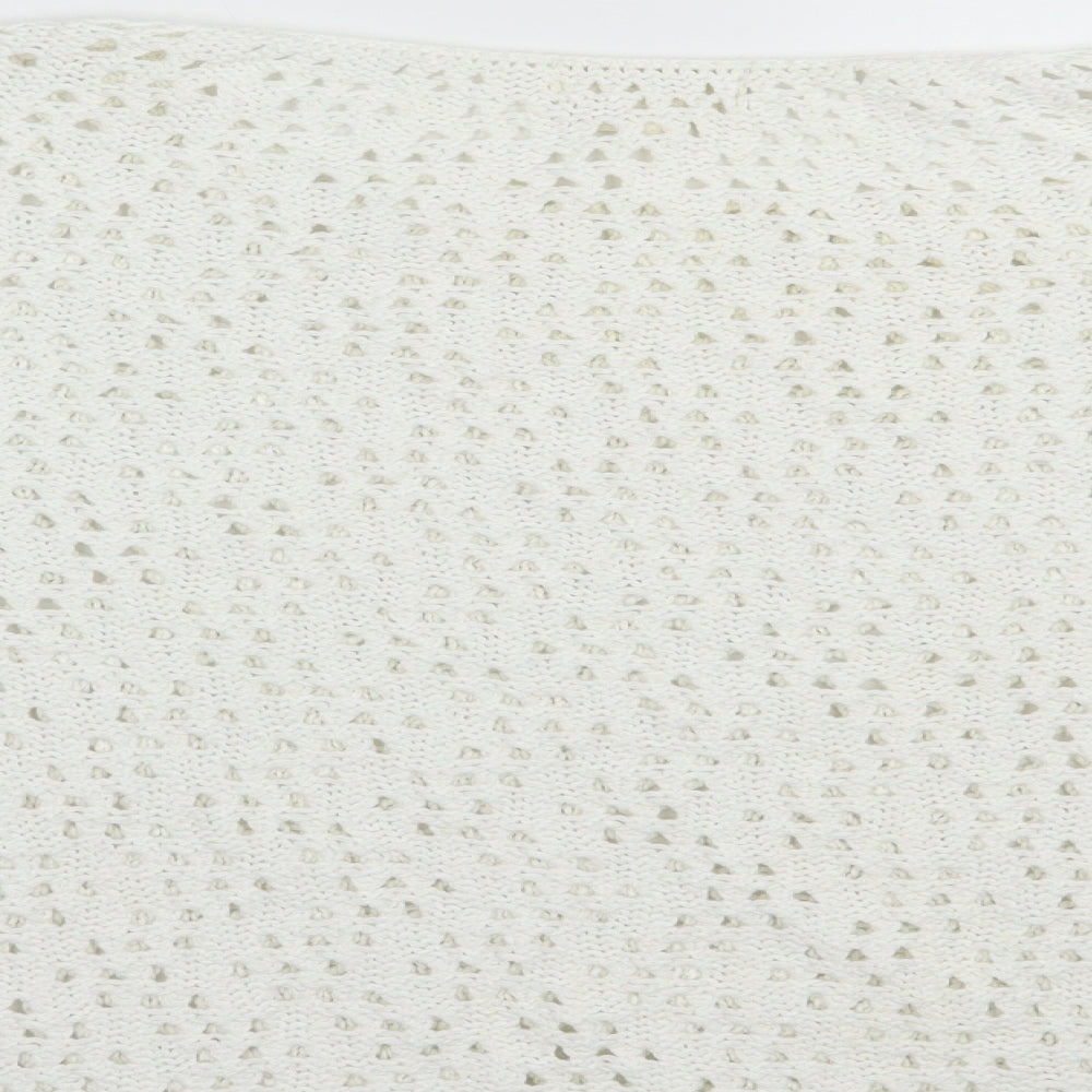 Womens UK Size 12 NEXT White Pullover Jumper