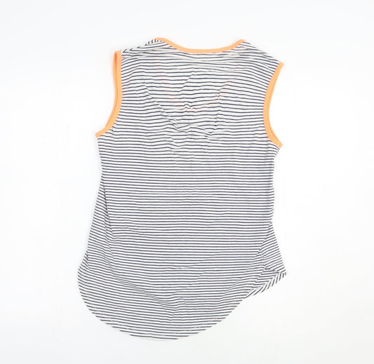Womens UK Size S Dunnes Stores White Basic Tank